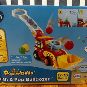 Vetch Pop-A-Balls Push & Pull Bulldozer